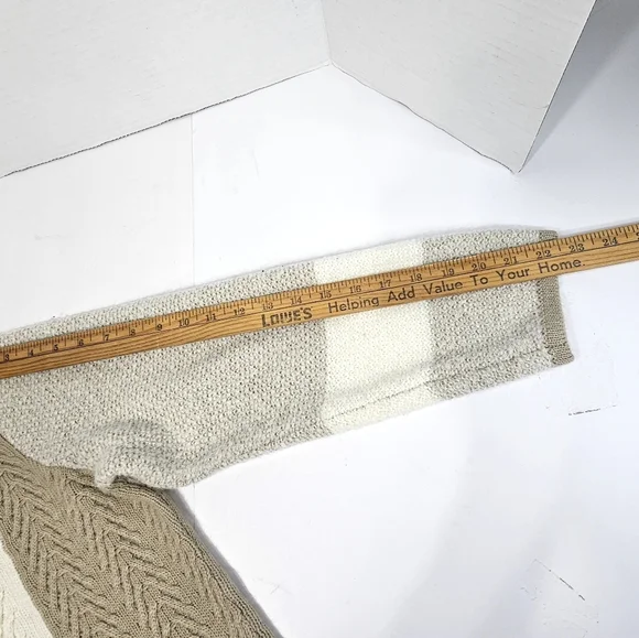 Calvin Klein Beige and Cream Cowl Neck Sweater - Picture 6 of 12